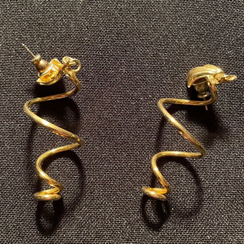 Corkscrew Pierced Earrings